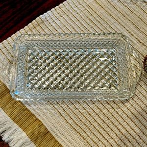 Butter dish vintage basket pattern 😍